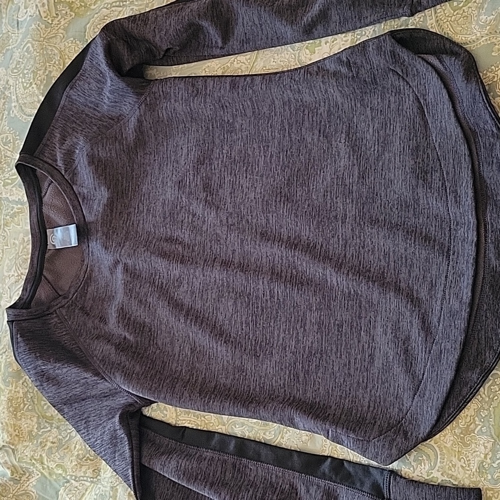 CHAMPION FLEECE LINED Long Sleeve Athletic Top - Picture 4 of 5
